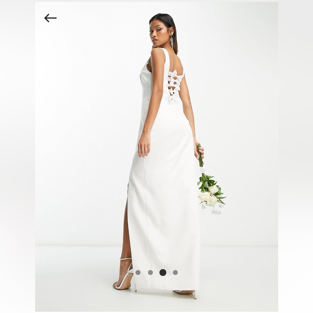 Bridal Dress with Bow Detailing